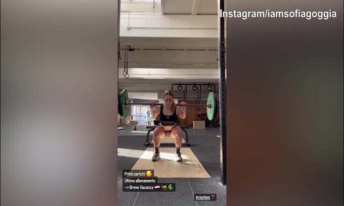Sofia Goggia, ultimo allenamento prima delle vacanze