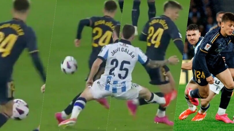 Modric lo vede, Guler si inventa Zidane: la giocata su Javi Galan