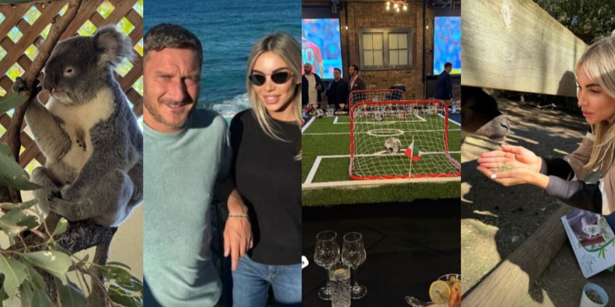 Totti lontano da Ilary: fuga in Australia con Noemi