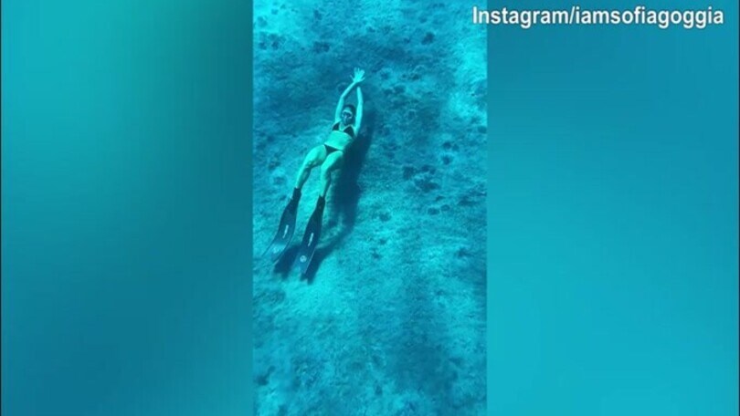 Sofia Goggia, immersione spettacolare nel mare egiziano