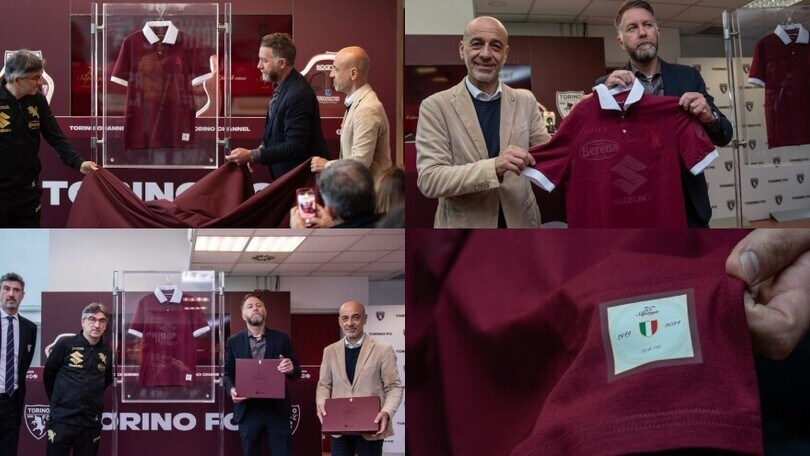 Torino e Suzuki presentano la maglia ricordo per le vittime di Superga