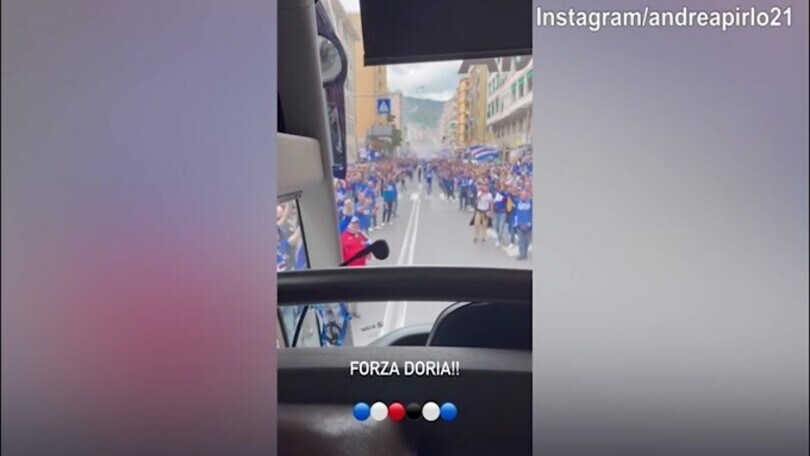 Samp, il video di Pirlo mostra l'affetto dei tifosi per la squadra
