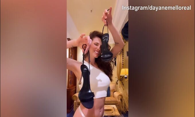 Dayane Mello è a Roma: il suo outfit manda in tilt i social
