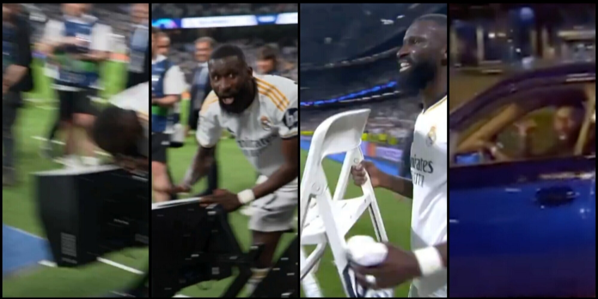 È la Champions, bellezza: baci al Var e urla in auto, la folle gioia di Rudiger