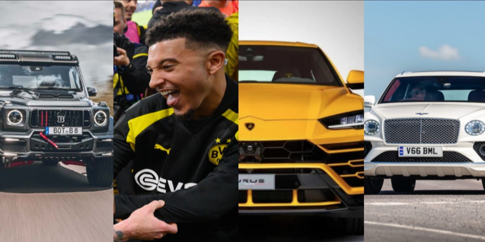 Jadon Sancho, il "re dei dribbling" e del Borussia Dortmund ha una collezione di auto da urlo