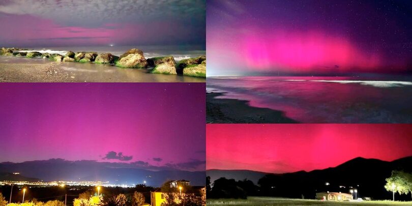 Lo spettacolo dell'Aurora Boreale colora anche i cieli dell'Italia