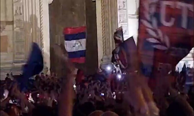Bologna, festa in Piazza Maggiore per la Champions League