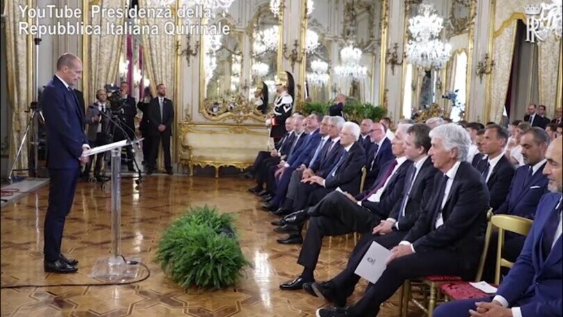 Allegri al Quirinale: "Un onore per me e la Juve essere qui"