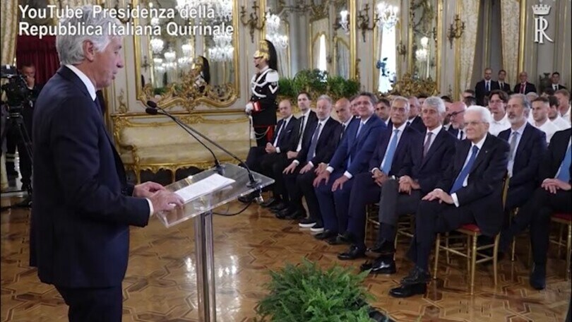 Gasperini al Quirinale: "Orgoglioso di essere qua per Bergamo"