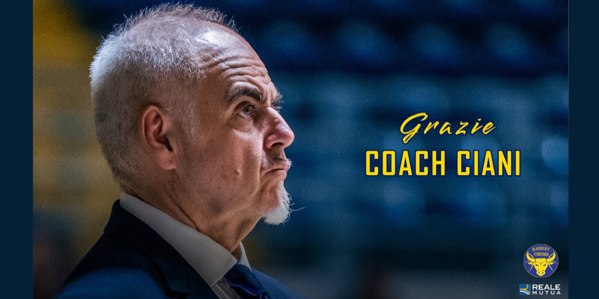 Reale Mutua Basket Torino saluta e ringrazia Franco Ciani