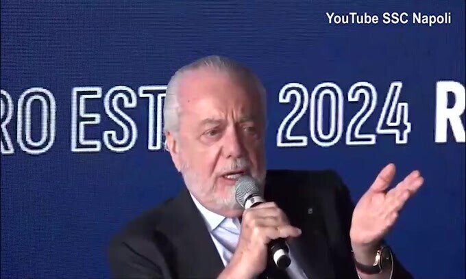 De Laurentiis ai giornalisti: "Conte? Ne parlate voi"