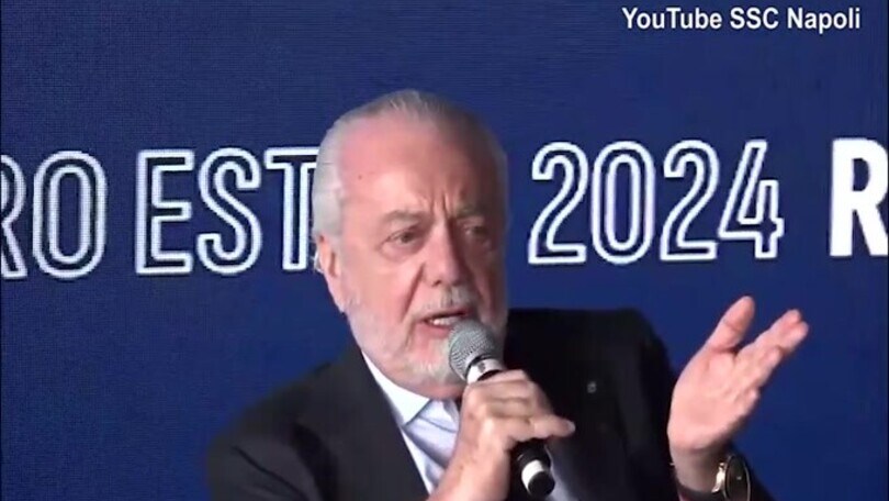 De Laurentiis ai giornalisti: "Conte? Ne parlate voi"