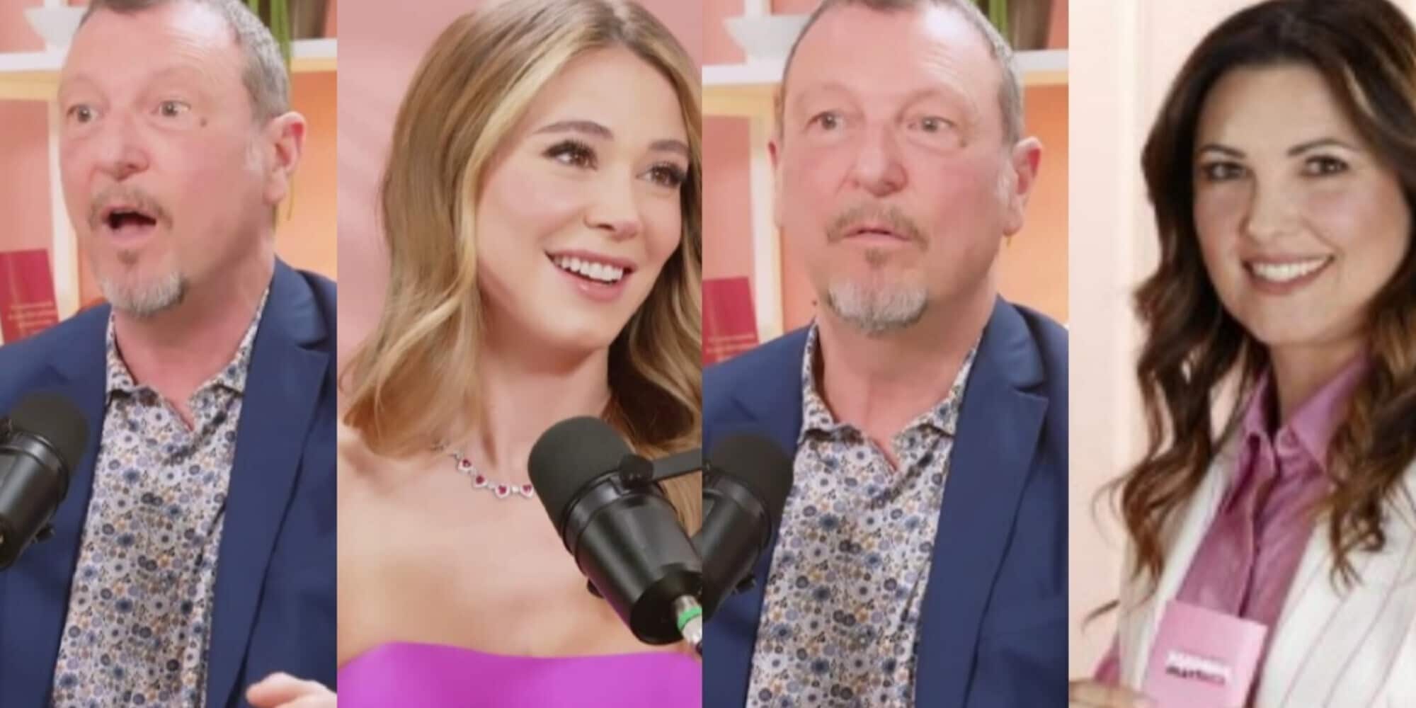 Amadeus racconta a Diletta Leotta il primo incontro con Mourinho