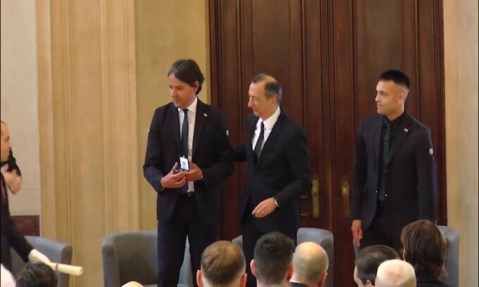 Ambrogino d'Oro all'Inter, anche il Sindaco Sala riceve un omaggio