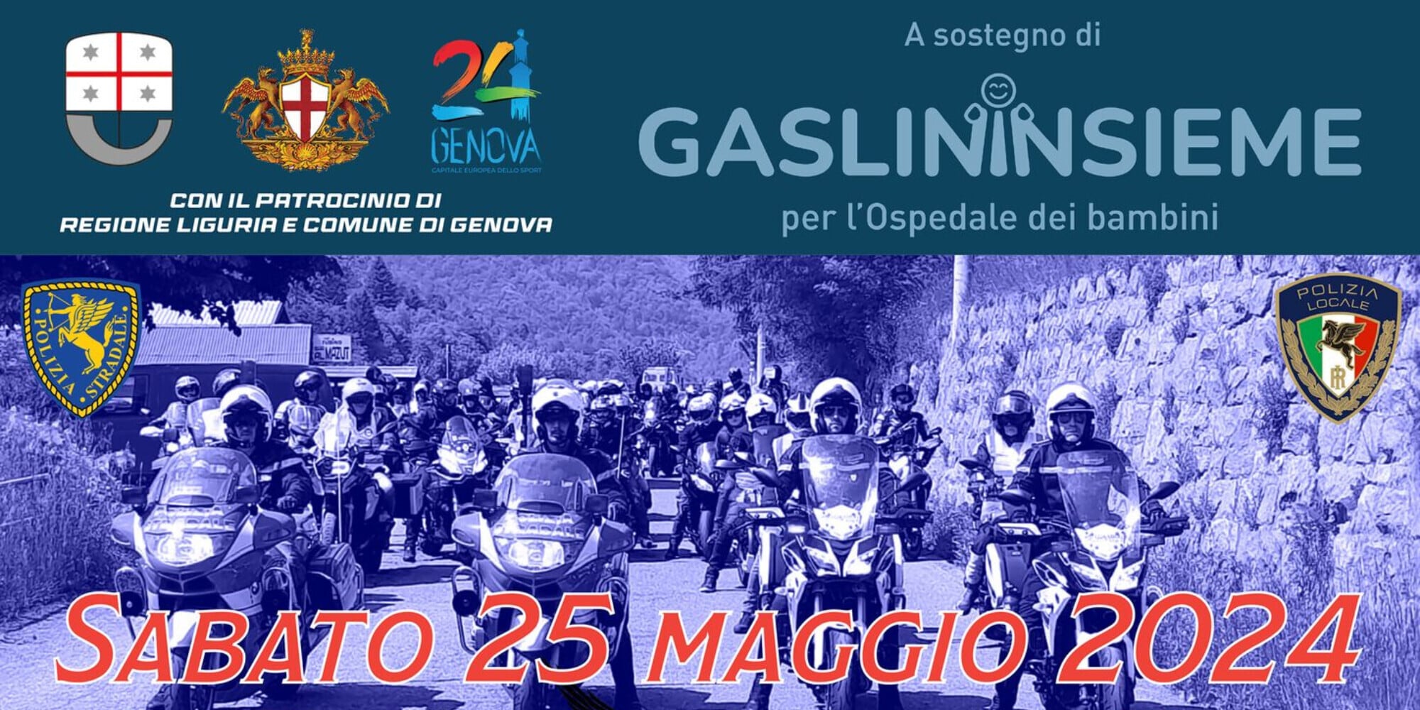 A Genova un motoraduno a sostegno dell'ospedale Gaslini