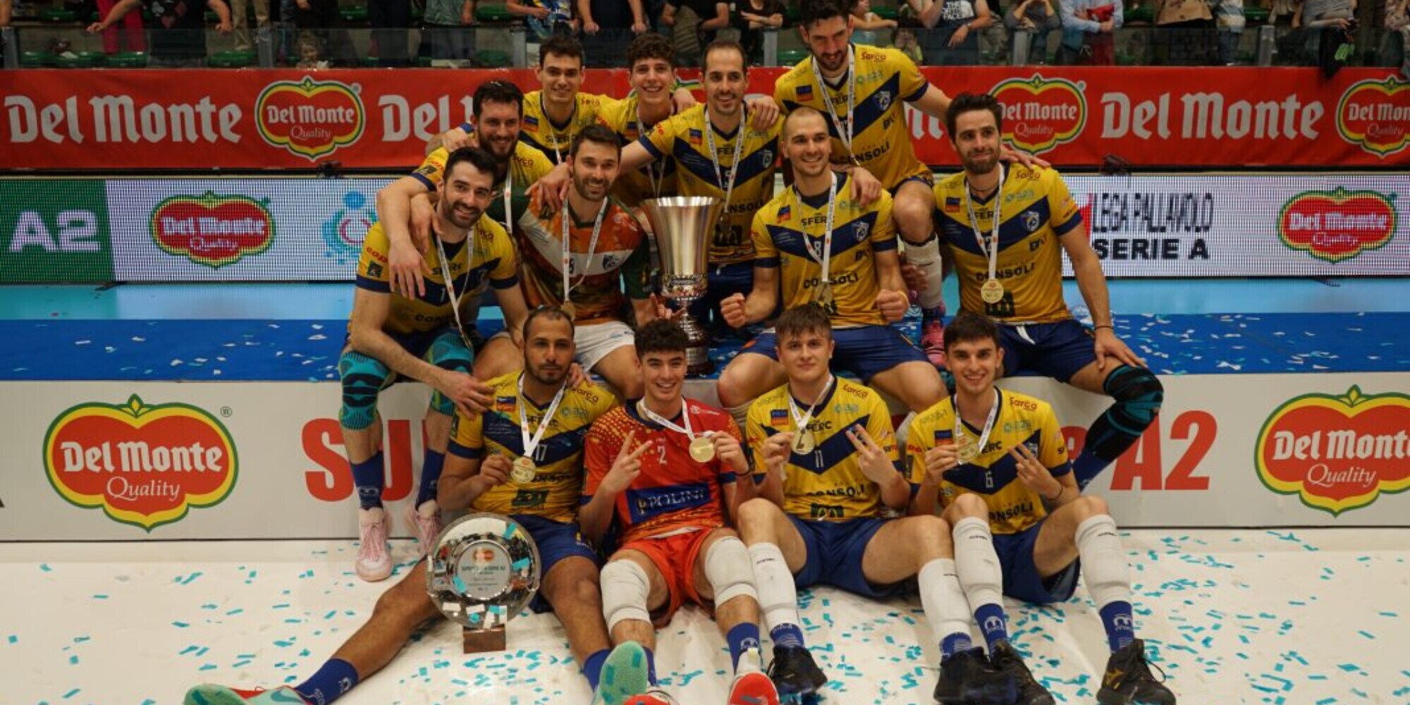 Pallavolo Maschile: la Supercoppa la alza Brescia
