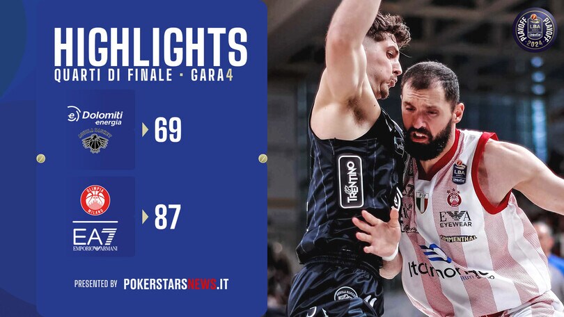 Dolomiti Energia Trentino - EA7 Emporio Armani Milano | Quarti di finale | Gara-4