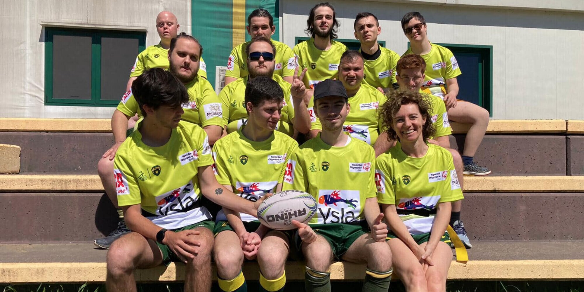 Tre atleti e due partner del team ASAD BRC Biella agli Invitational Flag Rugby Tournament