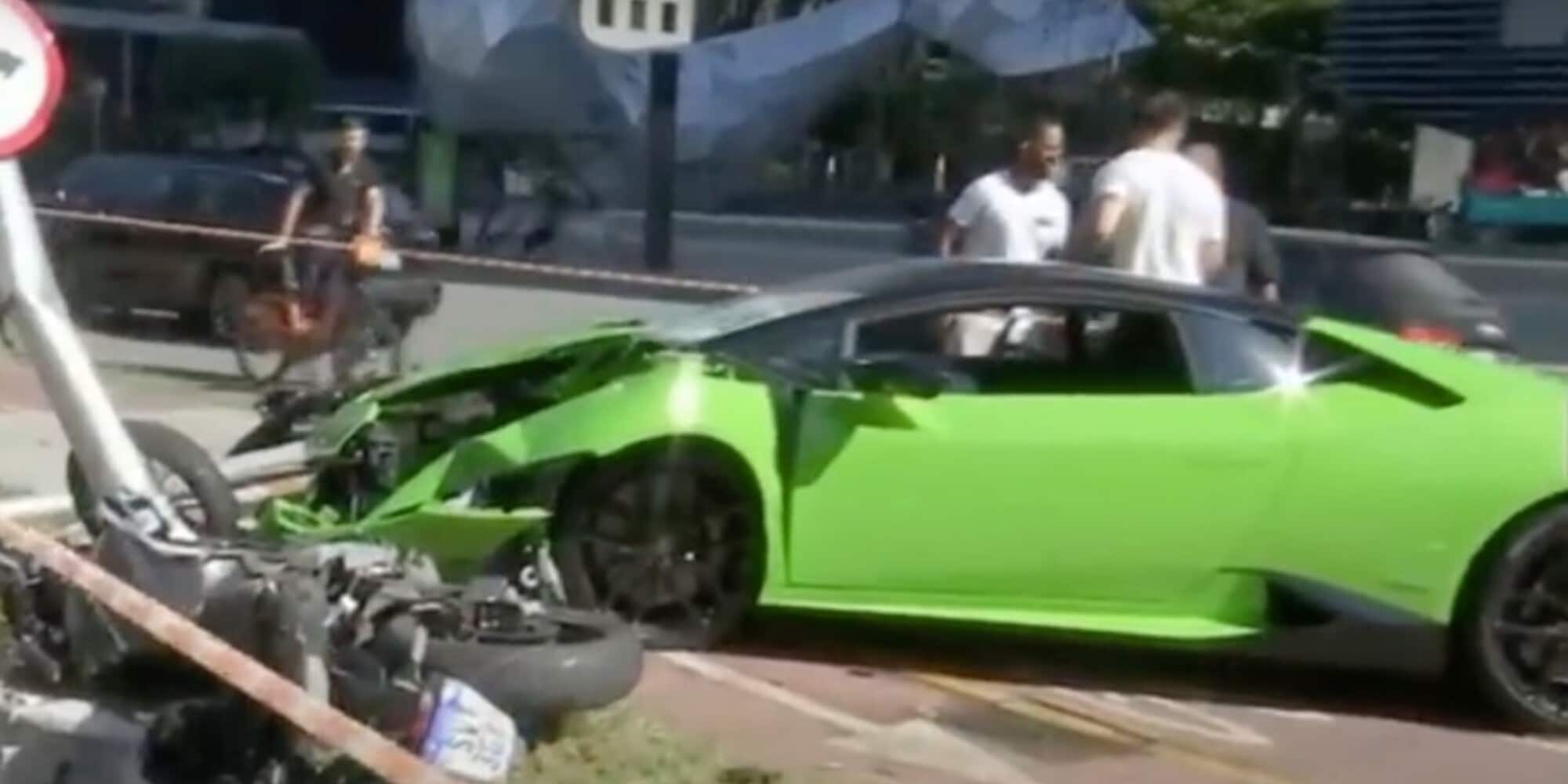 Distrugge Lamborghini nel tentativo di fermare il ladro che lo ha derubato