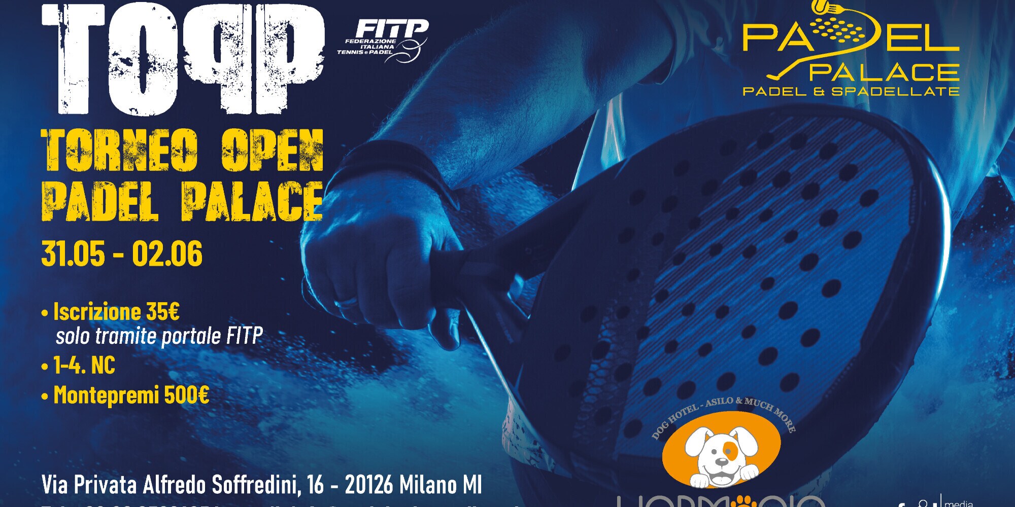 Il Padel Palace ospita il suo primo  Open della Federazione Italiana Tennis&Padel