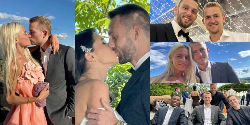 De Ligt è tornato in italia! Al matrimonio di De Vrij con Dumfries e De Jong