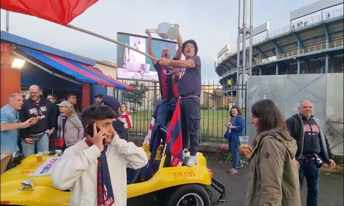 Bologna, festa incredibile in città per la Champions