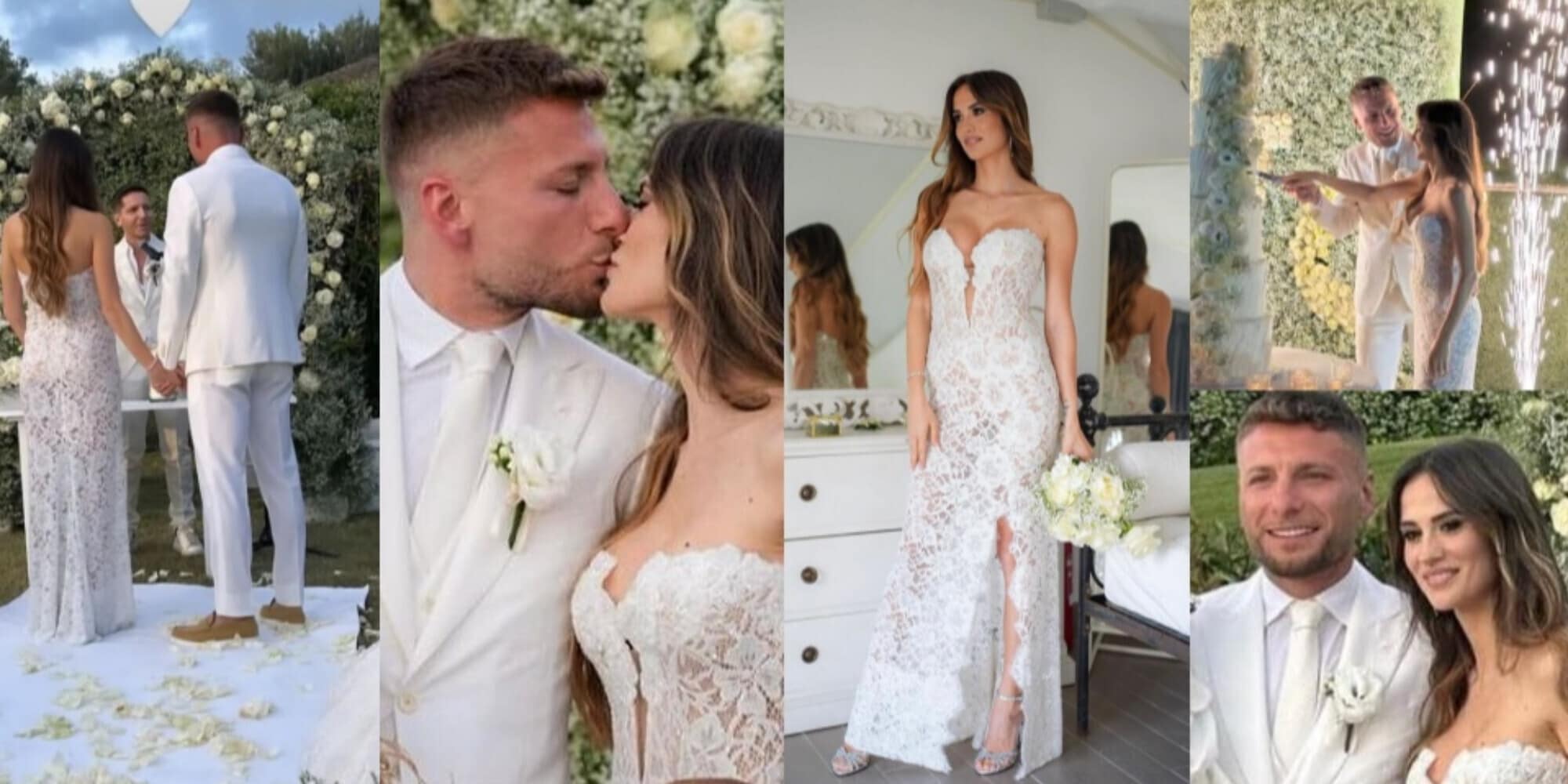 Ciro Immobile sposa Jessica per la seconda volta: "Rinnoviamo le promesse"