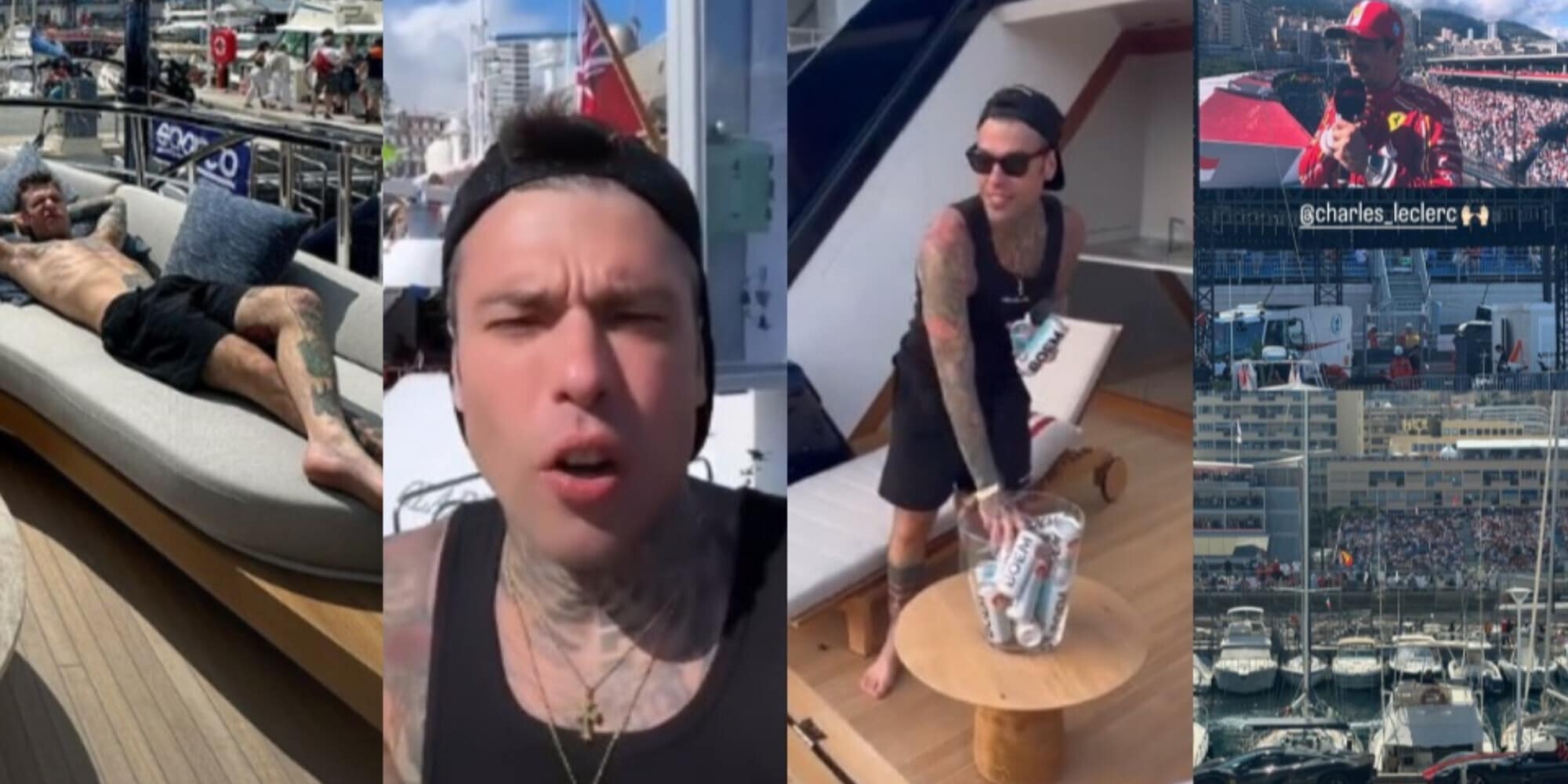 Fedez su un mega yacht per il GP di Monaco: quanto costa