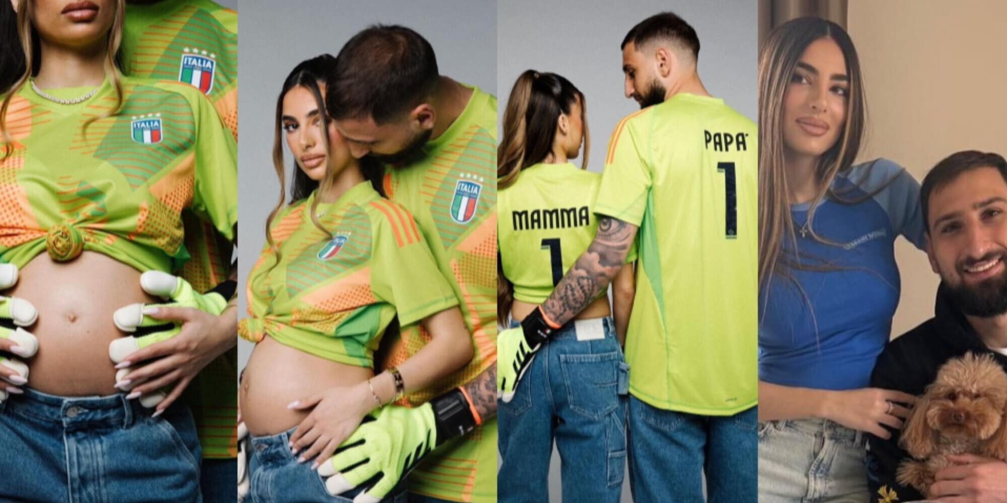 Donnarumma papà, la tenera foto e il lieto annuncio con la maglia dell'Italia