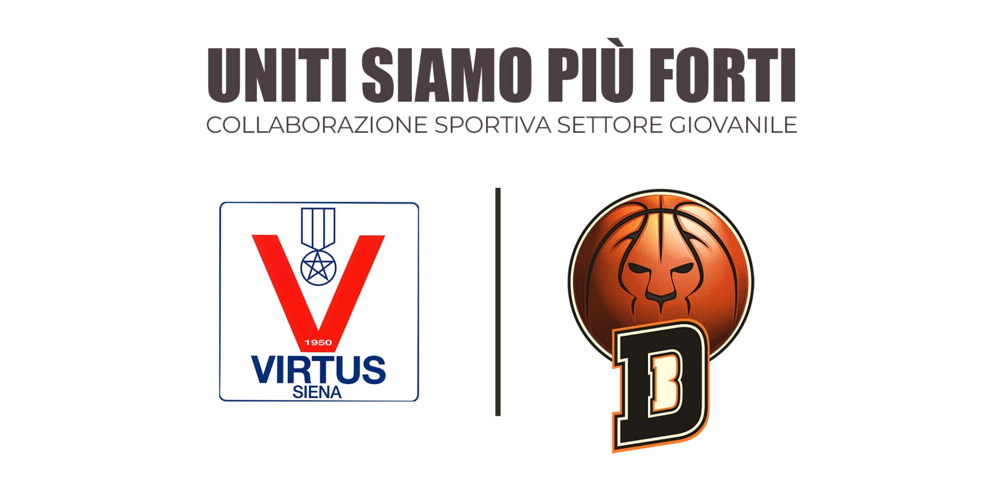 Firmato l'accordo di collaborazione sportiva tra i settori giovanili di Derthona Basket e Virtus Siena