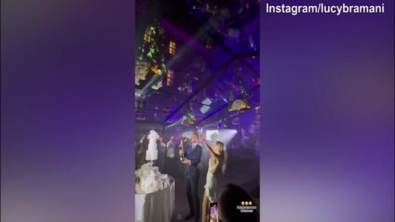 Matrimonio Rugani-Persico, brindisi al loro amore