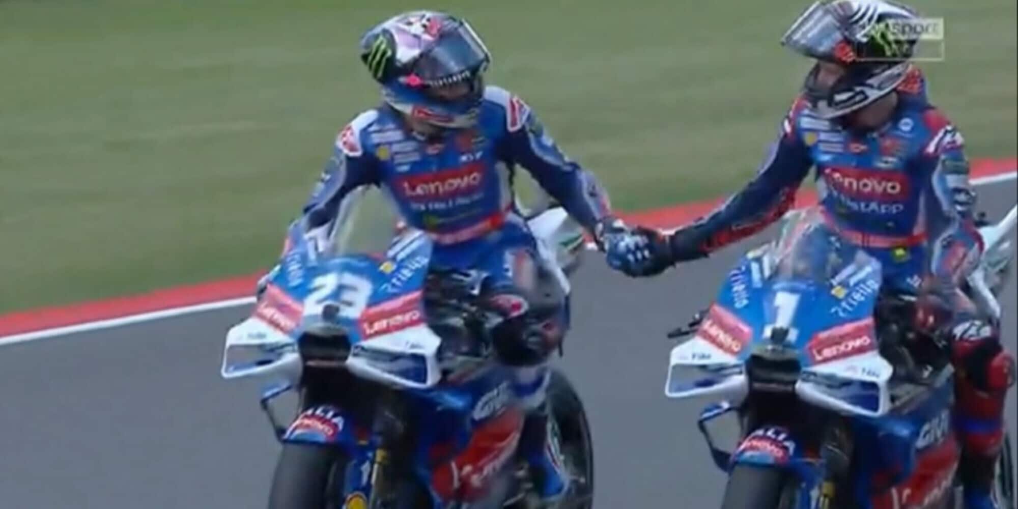 Bagnaia-Bastianini, doppietta Ducati: il Mugello si tinge di rosso. Martin terzo