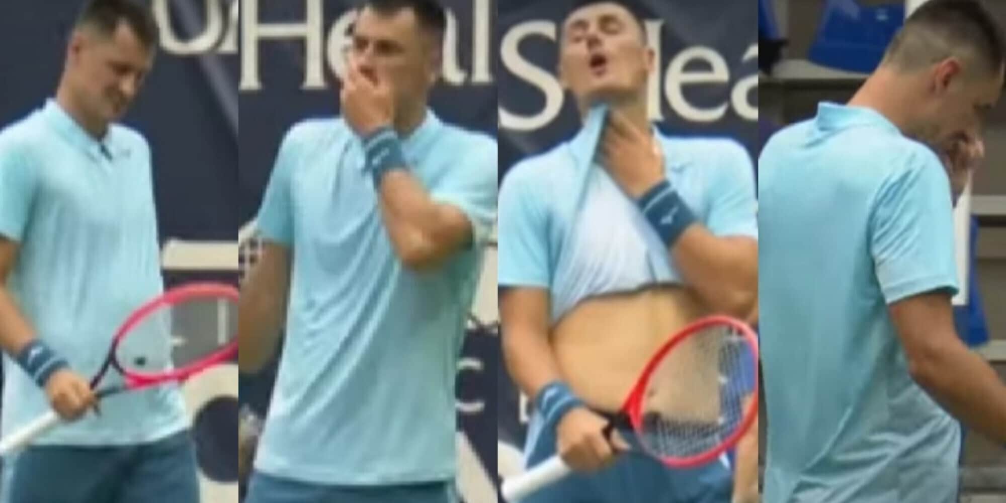 Tomic, il malore in campo ed il litigio con la fidanzata: "Hai il Covid"