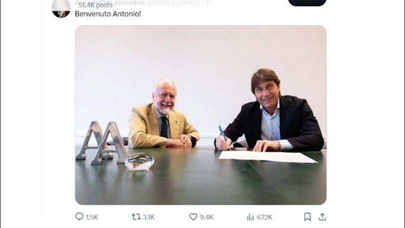 Ufficiale, Napoli: Conte è il nuovo tecnico