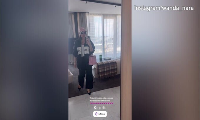 Wanda Nara è a Milano: "Felice a casa mia..."