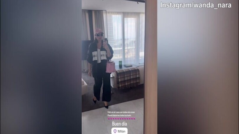 Wanda Nara è a Milano: "Felice a casa mia..."