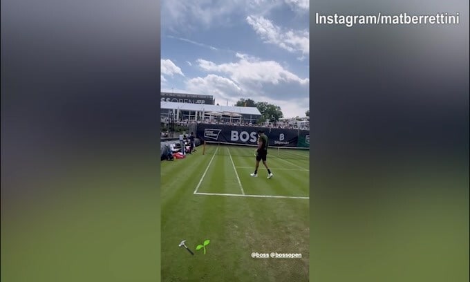 ATP Stoccarda, Berrettini lavora sul campo