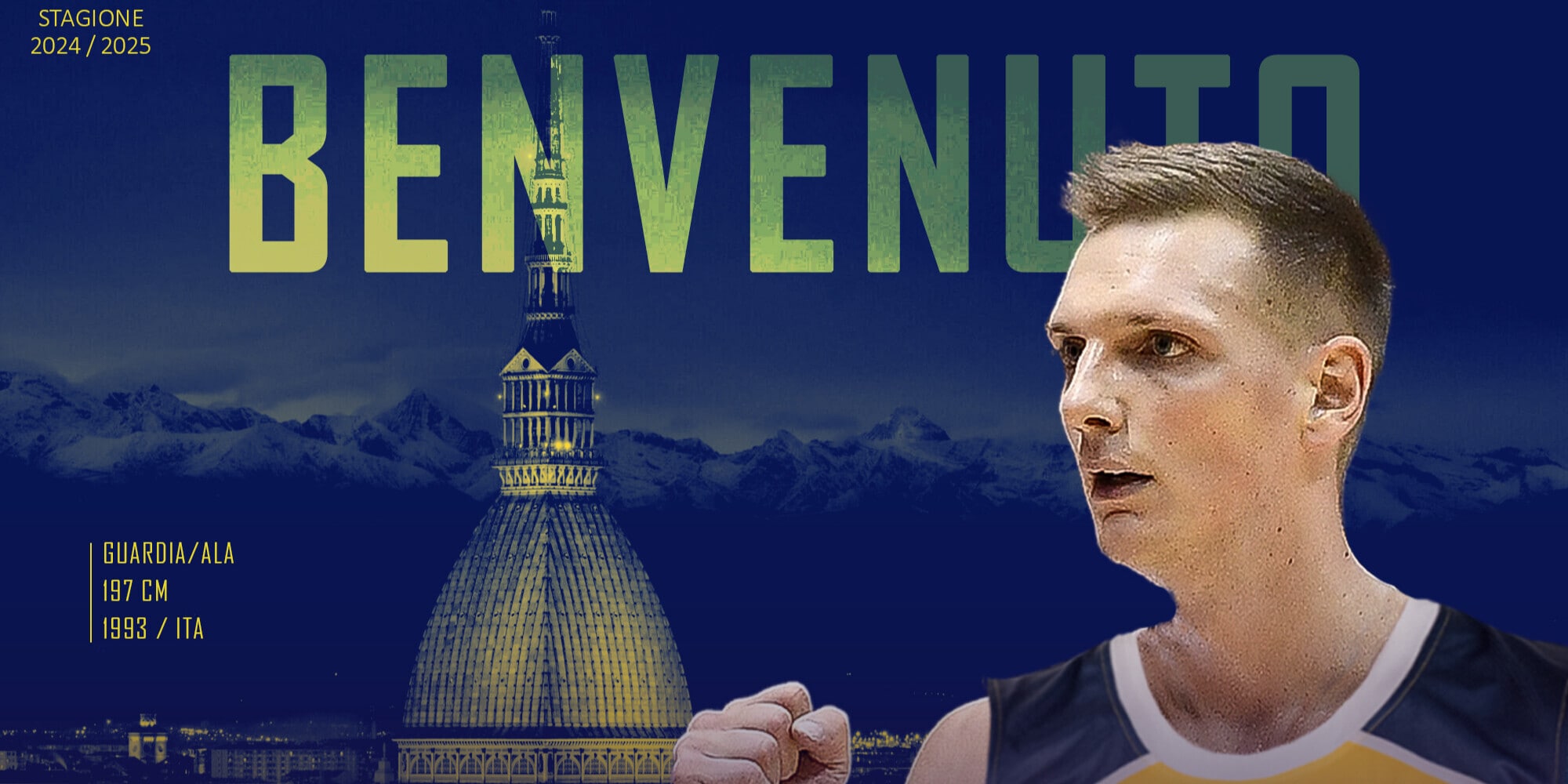 Reale Mutua Torino: Giovanni Severini è un nuovo giocatore gialloblù!