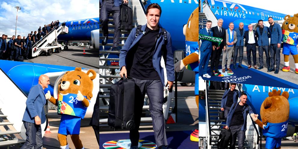 Italia, inizia Euro 2024: Spalletti, Chiesa e compagni sono arrivati in Germania