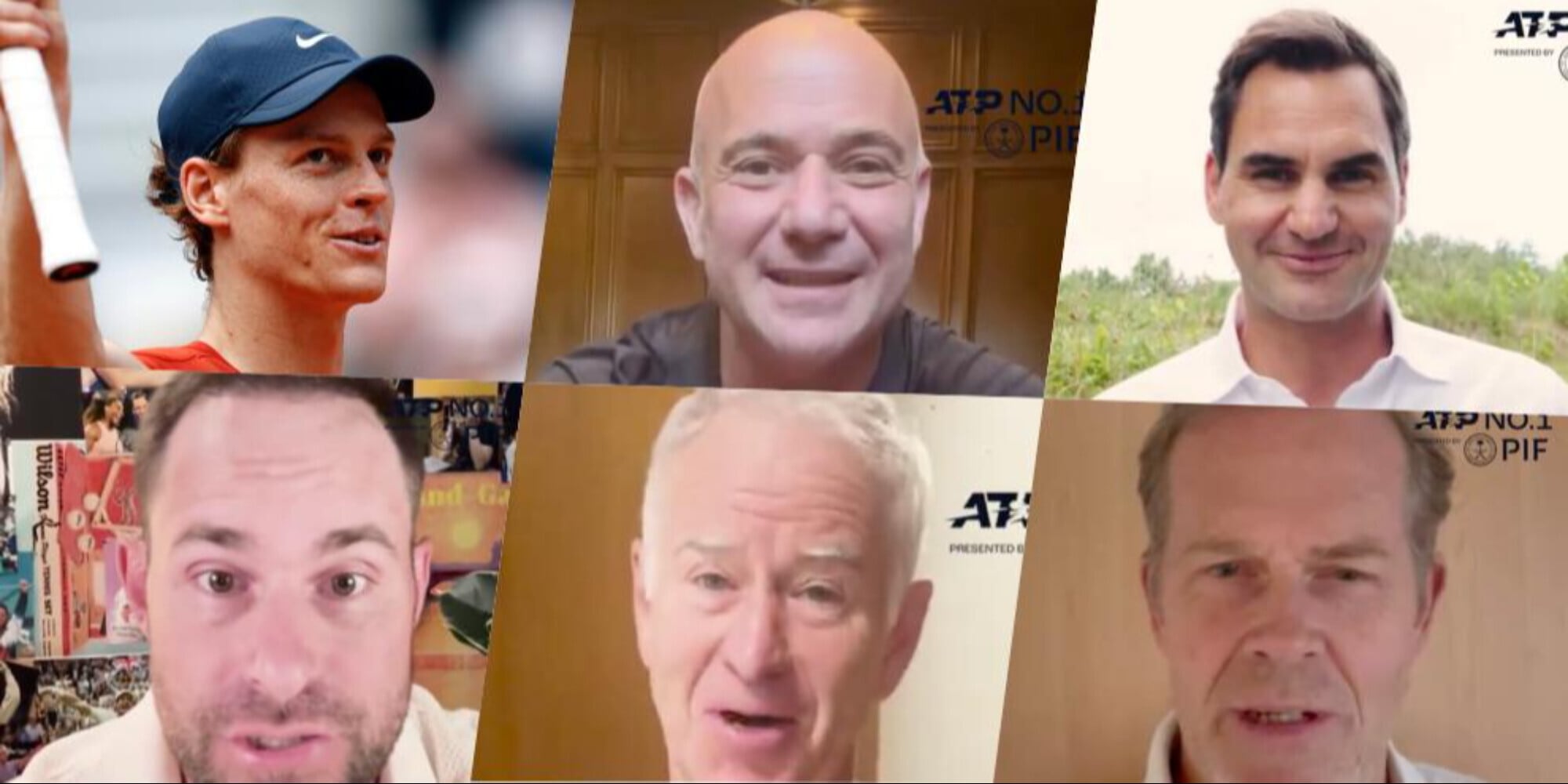 Da Agassi e Federer a Borg e McEnroe: Sinner n° 1, le leggende lo celebrano!