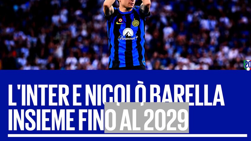 Inter-Barella, ufficiale il rinnovo fino al 2029