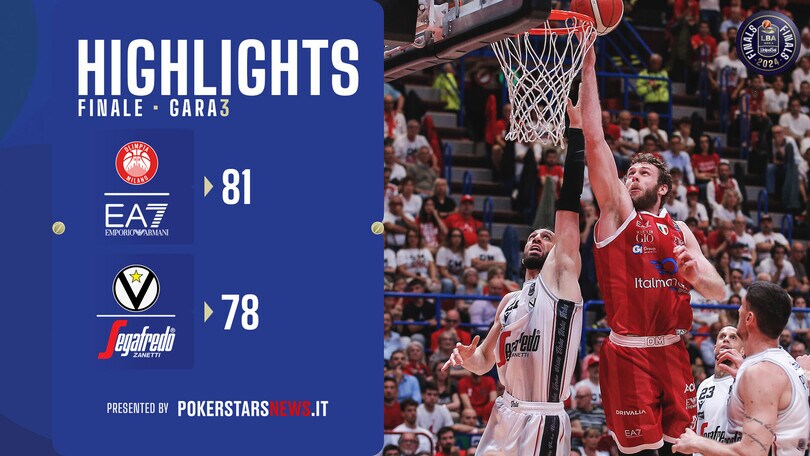 EA7 Emporio Armani Milano - Virtus Segafredo Bologna | Finale | Gara-3