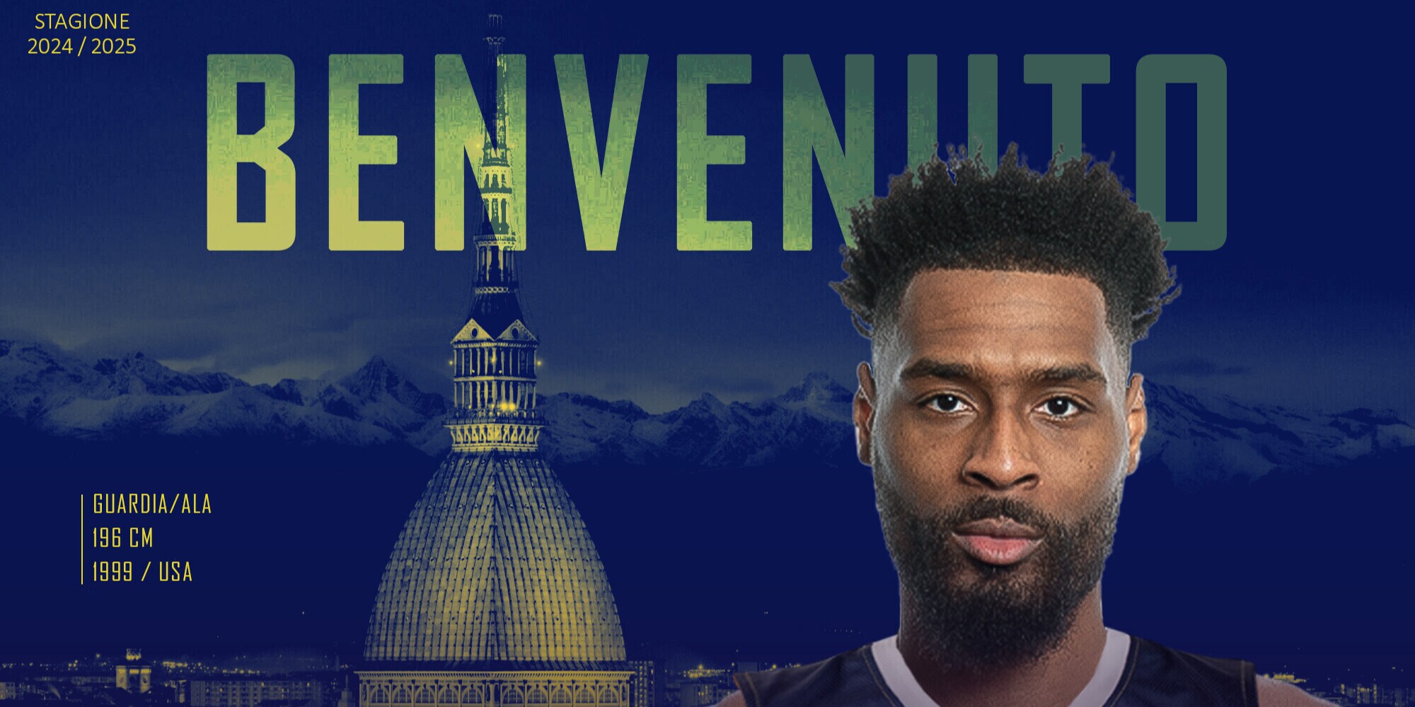 La Reale Mutua Torino firma Kevion Taylor