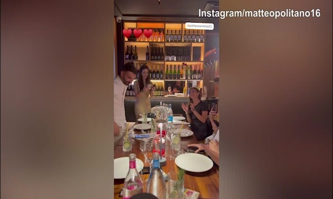 Festa in casa Politano: si festeggia il fratello di Matteo