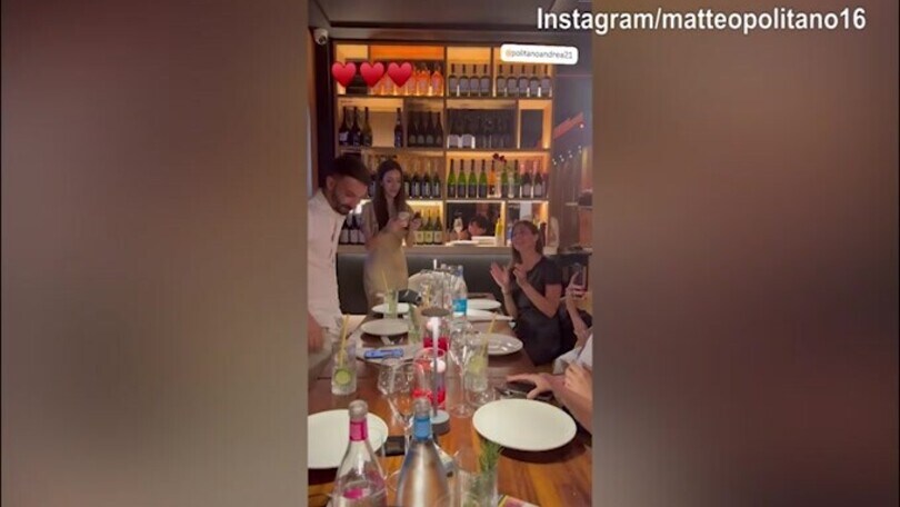 Festa in casa Politano: si festeggia il fratello di Matteo