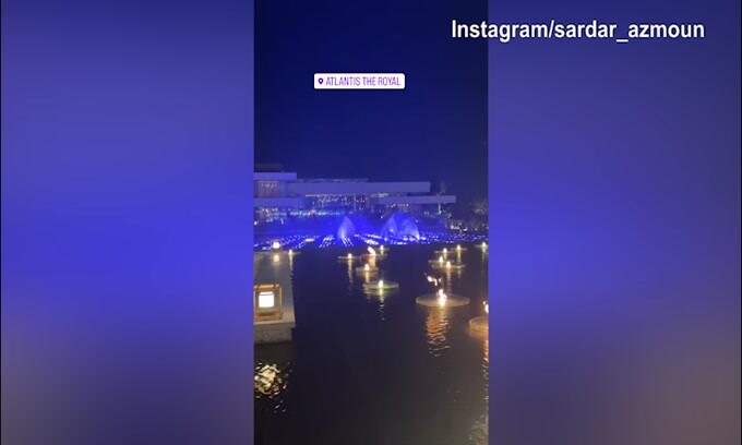 La stagione deve iniziare, Azmoun in vacanza a Dubai