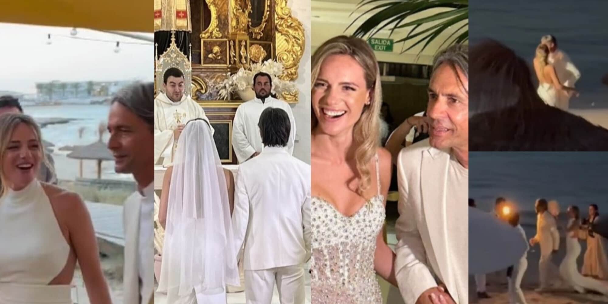 Pippo Inzaghi e Angela Robusti sposi a Formentera: location e invitati