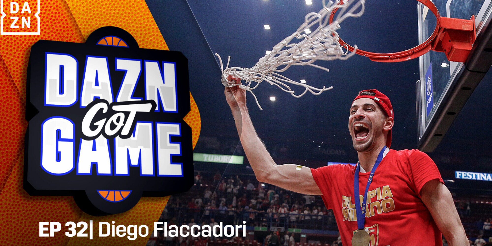Flaccadori, tricolore con l’EA7 Emporio Armani Milano, ospite di "Dazn Got Game"