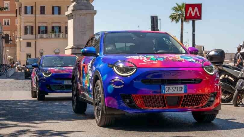 FIAT 600 Italia celebra a Roma l'uscita nel cinema di "Inside Out 2”.
