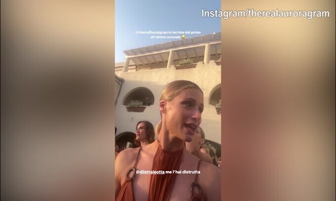 Matrimonio Diletta Leotta, il pianto e l'emozione di Michelle Hunziker